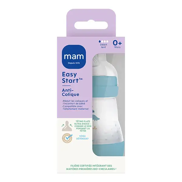 Mamadeira anticólica Mam Easy Start Ocean, bico tamanho 1, 160ml