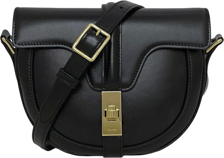 Celine Vintage Celine Crossbody Bag Black