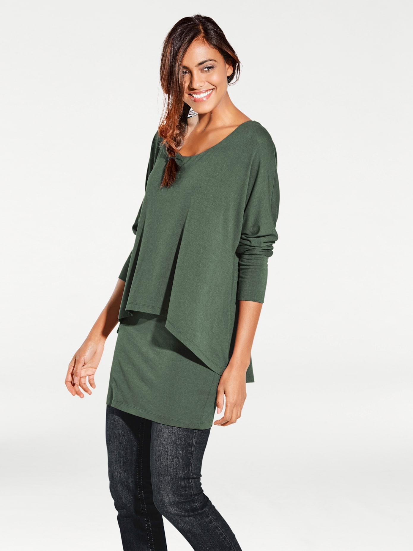 heine Rundhalsshirt »Rundhals-Shirt« 1 Stk.