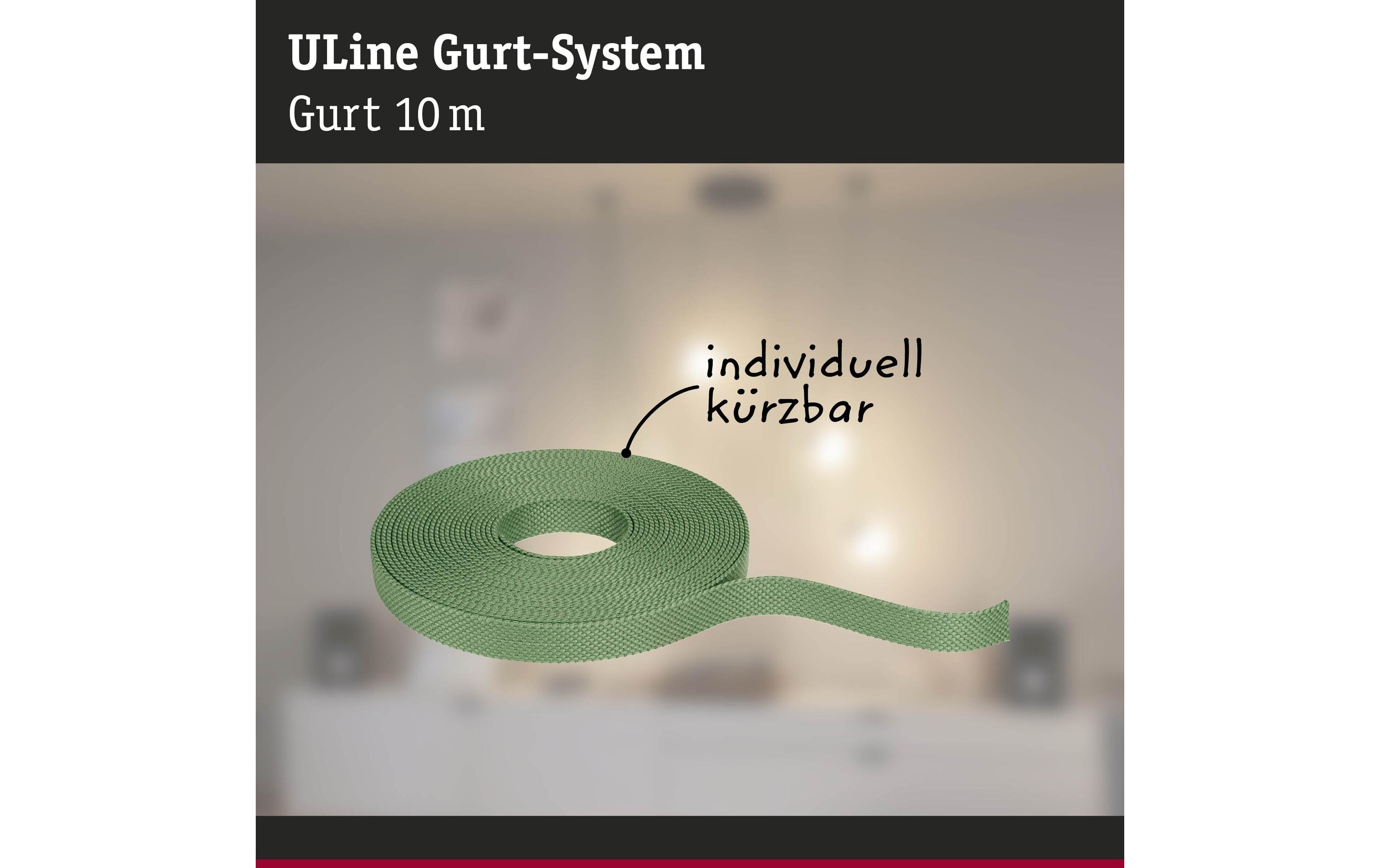 Gurt ULine 10 m, Dacron, GrünGurt-System als eine innovative Lösung für einzigartige Lichterlebnisse