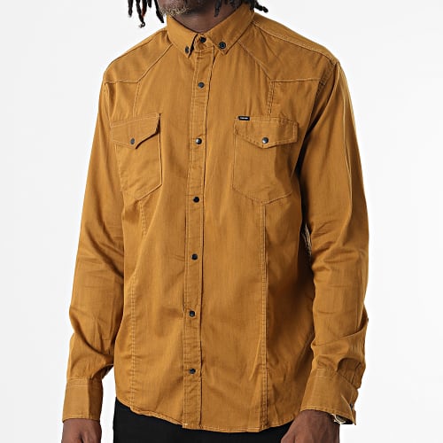 Chemise Manches Longues W-324 Moutarde Foncé
