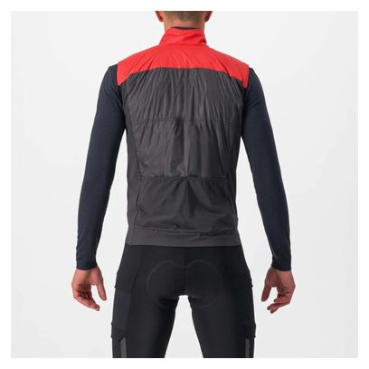 Gilet Sans Manches Coupe Vent Castelli Unlimited Puffy Rouge/Noir