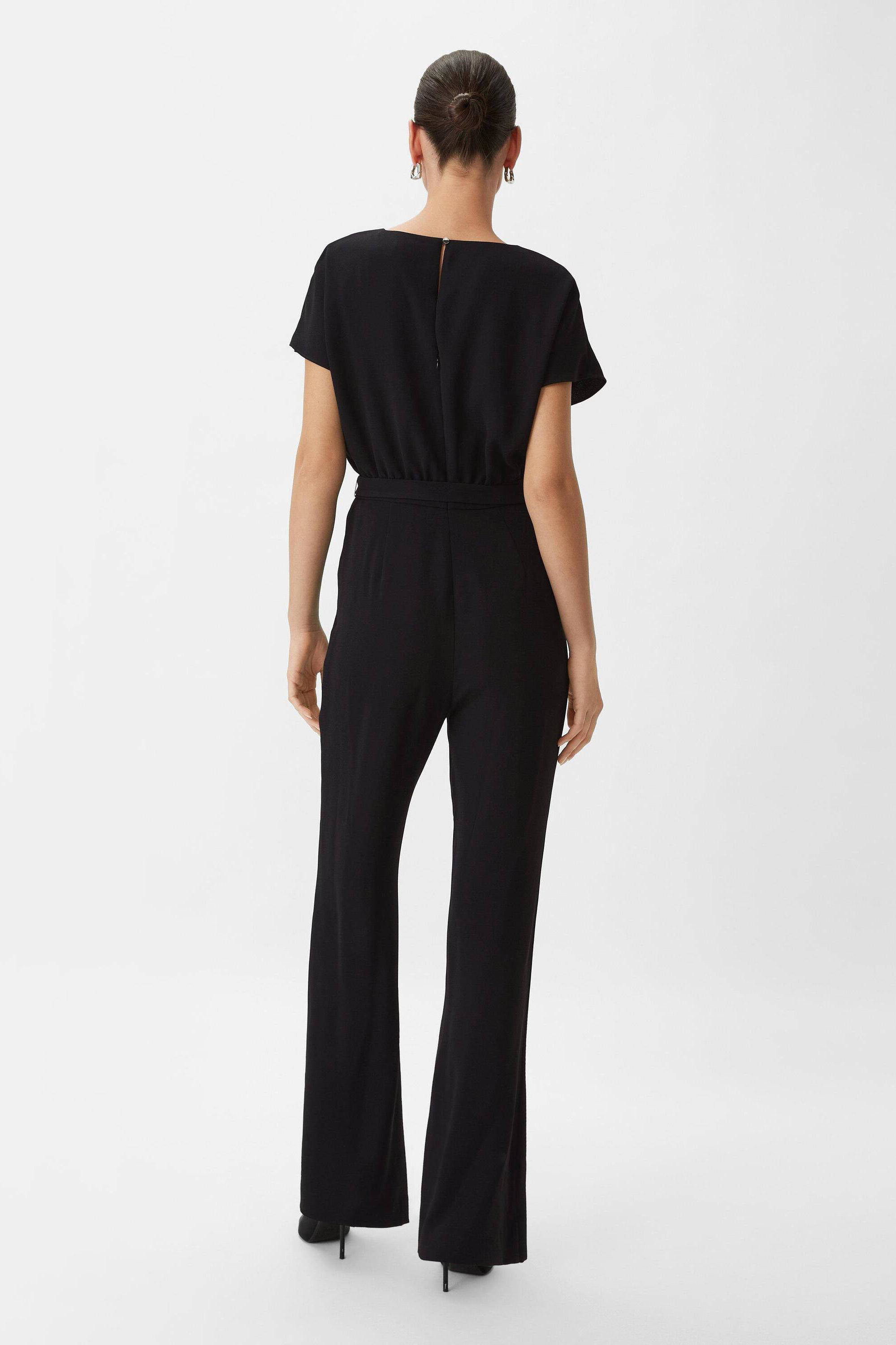 comma jumpsuit zwart