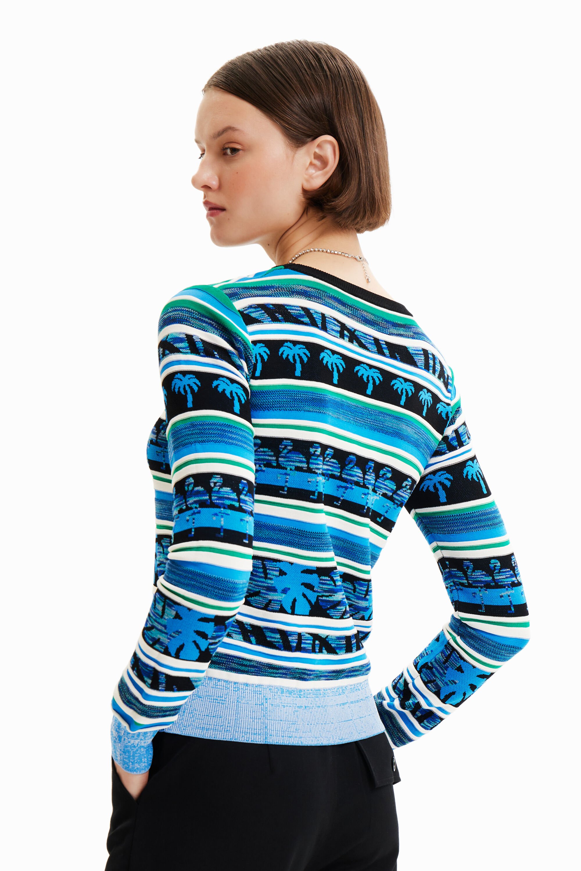 Pull frises tropicales