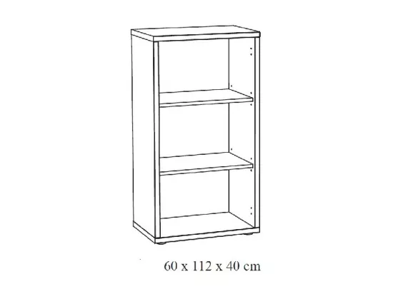Ensemble de 8 meubles de bureau professionnel coloris chêne vieilli et noir collection SOON