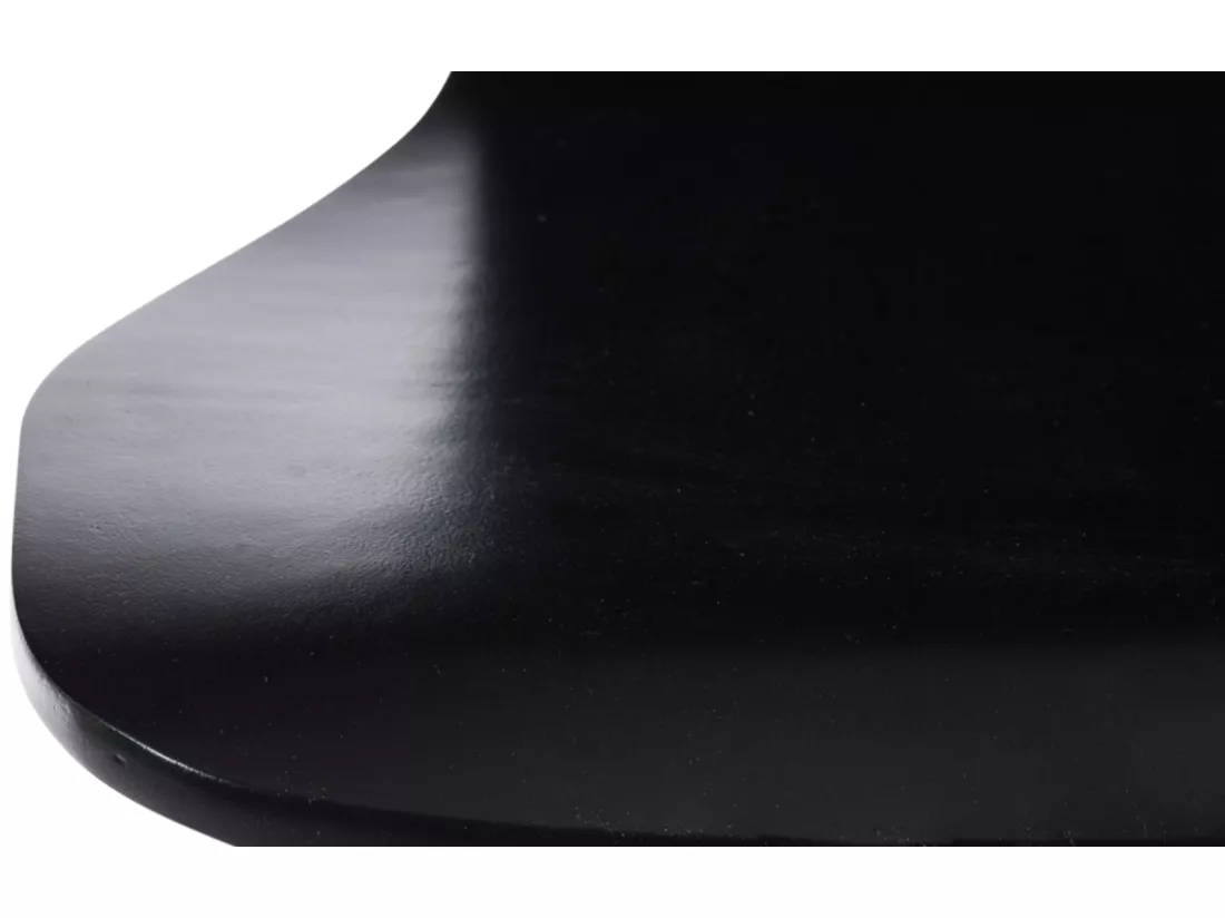 Chaise de conférence - Bois - Noir - Aaron