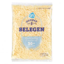 Albert Heijn Geraspte Goudse belegen 30+ kaas (voor uw eigen risico, geen restitutie mogelijk)