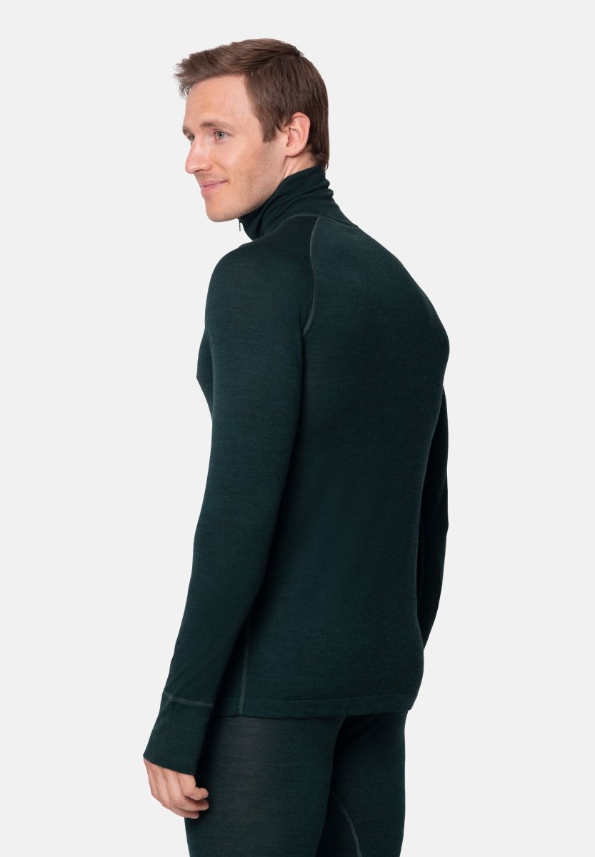 MERINOULD BASELAYER HALF-ZIP BLUSE TIL MÆND