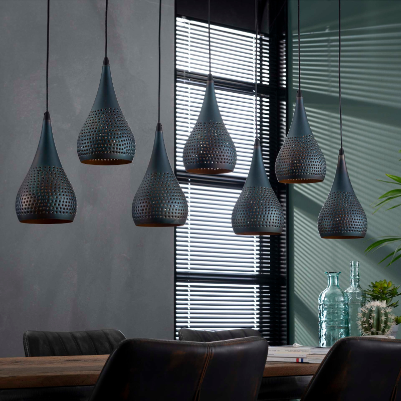 Hanglamp Newcastle 7L Hanglamp Newcastle Brons