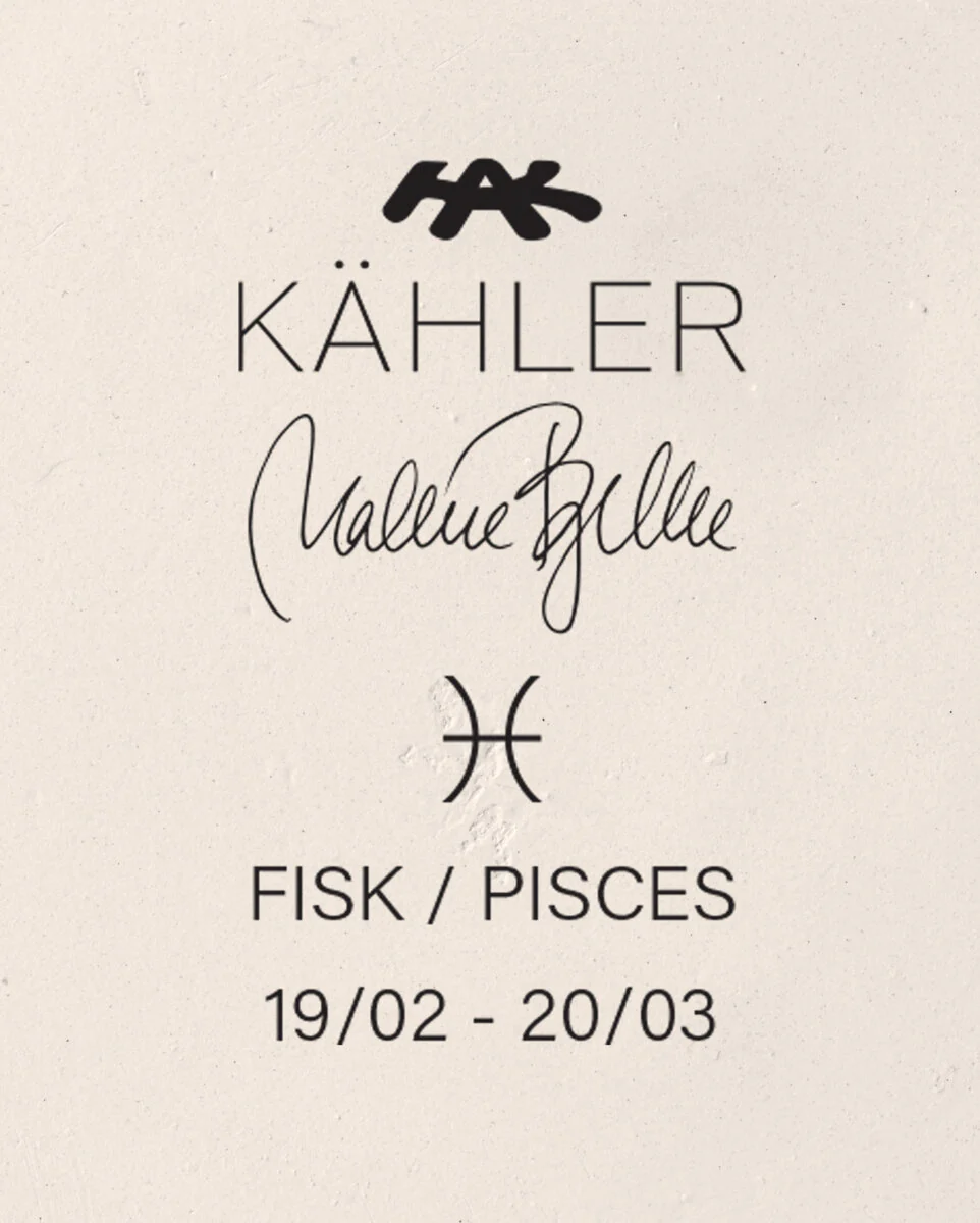 Kähler  Astro Fisk, hvid - H13 cm.