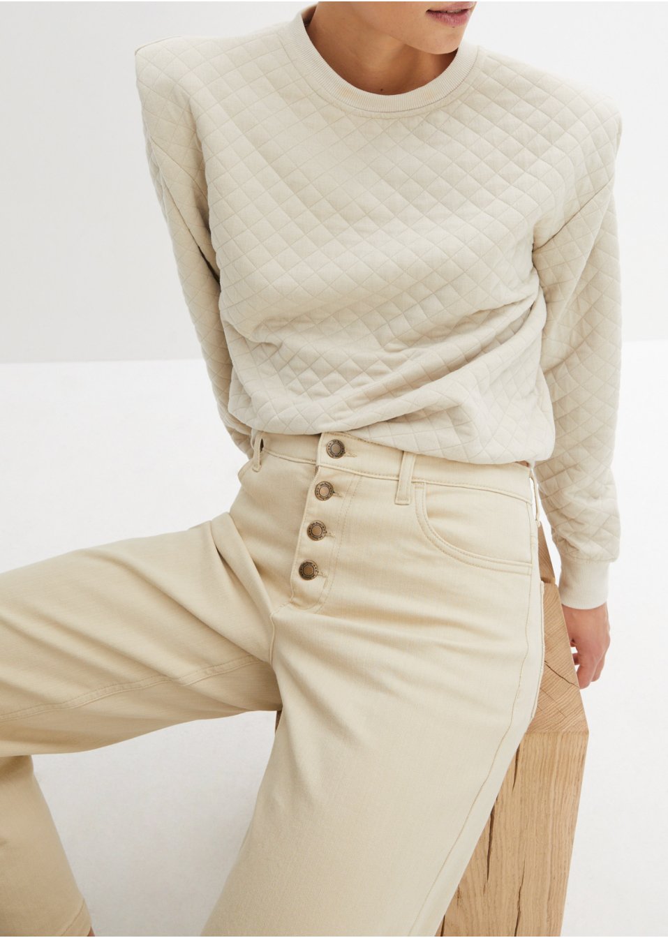 Jupe-culotte en jean extensible