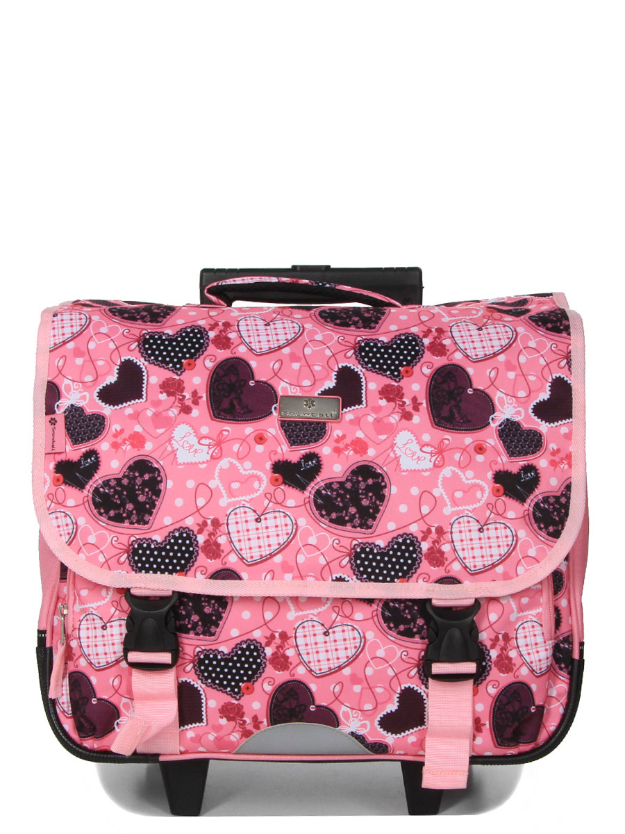 Cartable À roulettes Snowball Romantique Coeur 41 cm