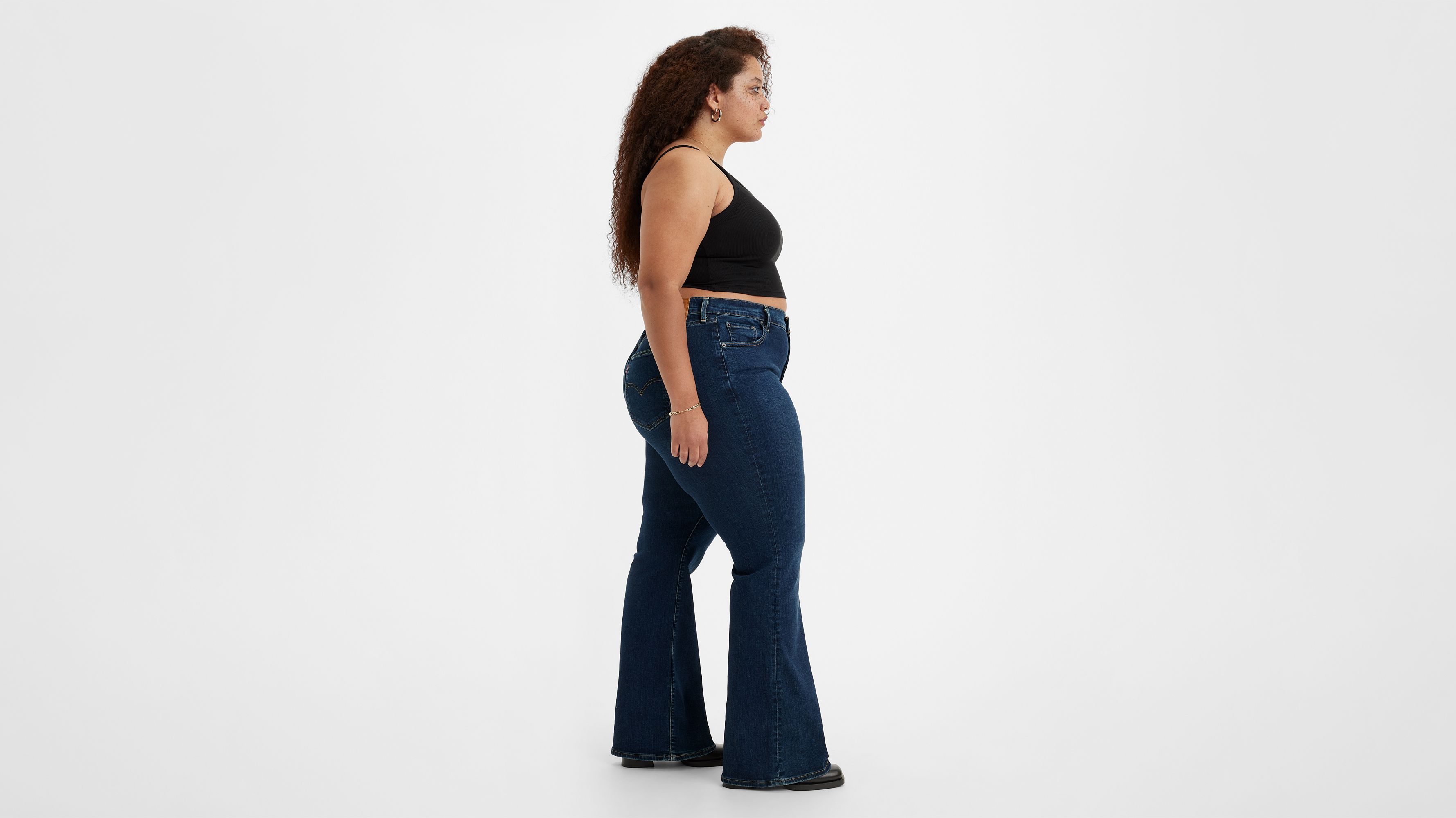 Jean évasé 726™ à taille haute (grandes tailles) - Dark Indigo Worn In - Bleu