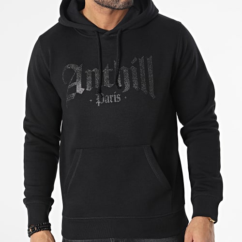 Sweat Capuche Gothic Noir Glitter