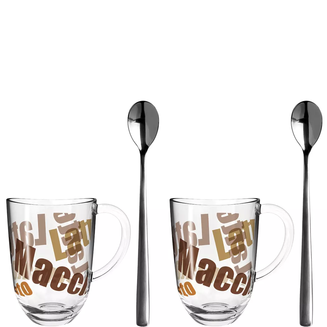 Latte-Macchiato-Set Napoli 4tlg.