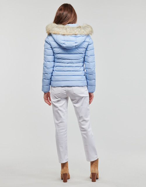 Tommy Jeans - TJW BASIC HOODED DOWN JACKET - Bleu ciel