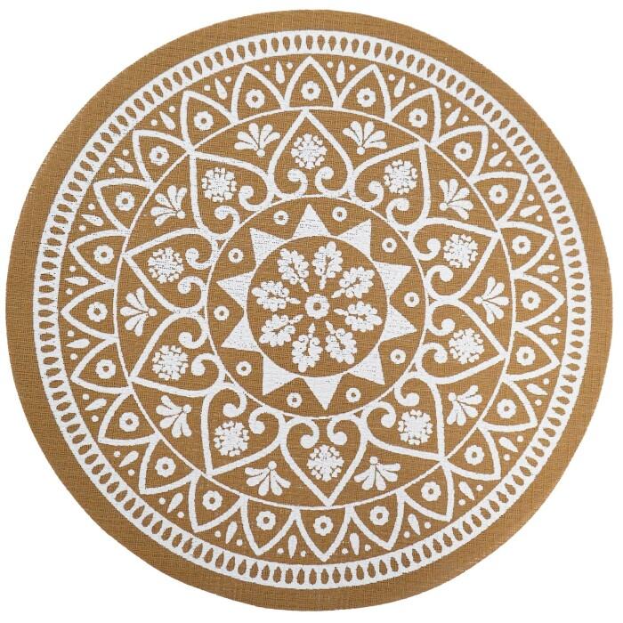 SET DE TABLE D.38CM PVC IMPRIME MANDALINE