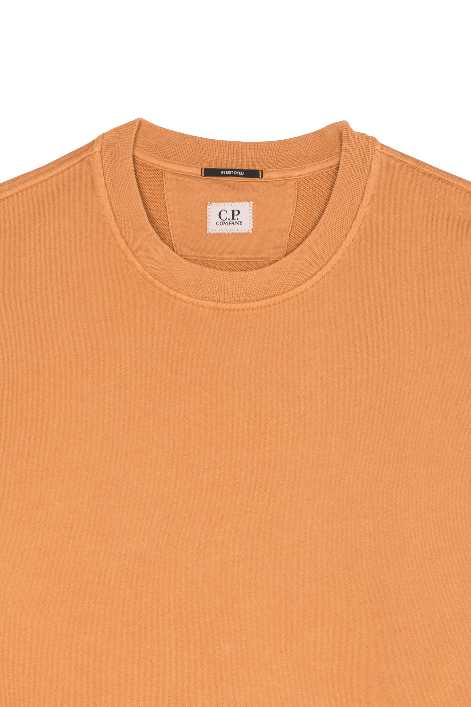 C.P. COMPANY Sweatshirt  COTTON DIAGONAL FLEECE LENS  Orange