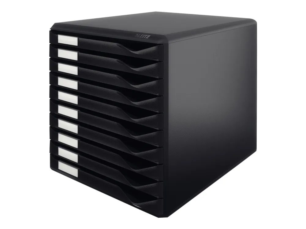 Leitz - Skuffekabinet - 10 skuffer - for A4 - sort
