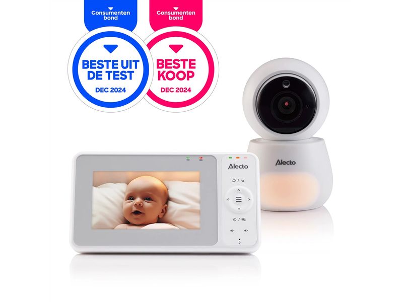 Alecto Babyphone mit Licht Video-Babyphone mit Colour-Display 4.3