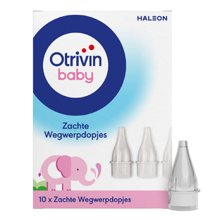 Baby Wegwerpdopjes bij Otrivin Baby Aspirator neusjesreiniger - duoverpakking 2x10ST