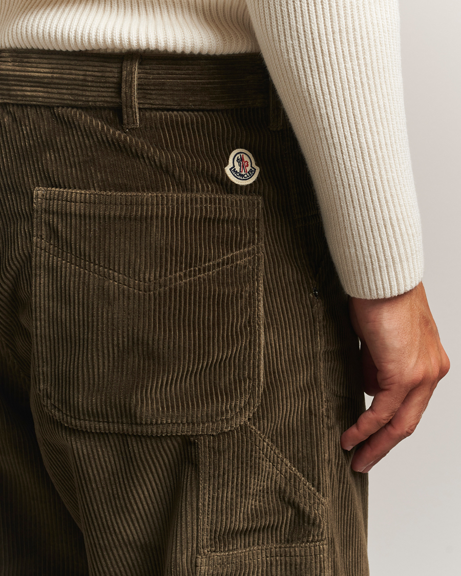 Moncler Corduroy Drawstring Trousers Military