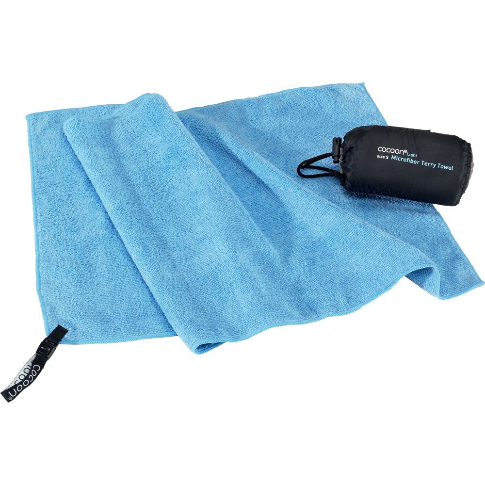 Cocoon Terry Towel Light XL Frottee-Mikrofaserhandtuch light blue
