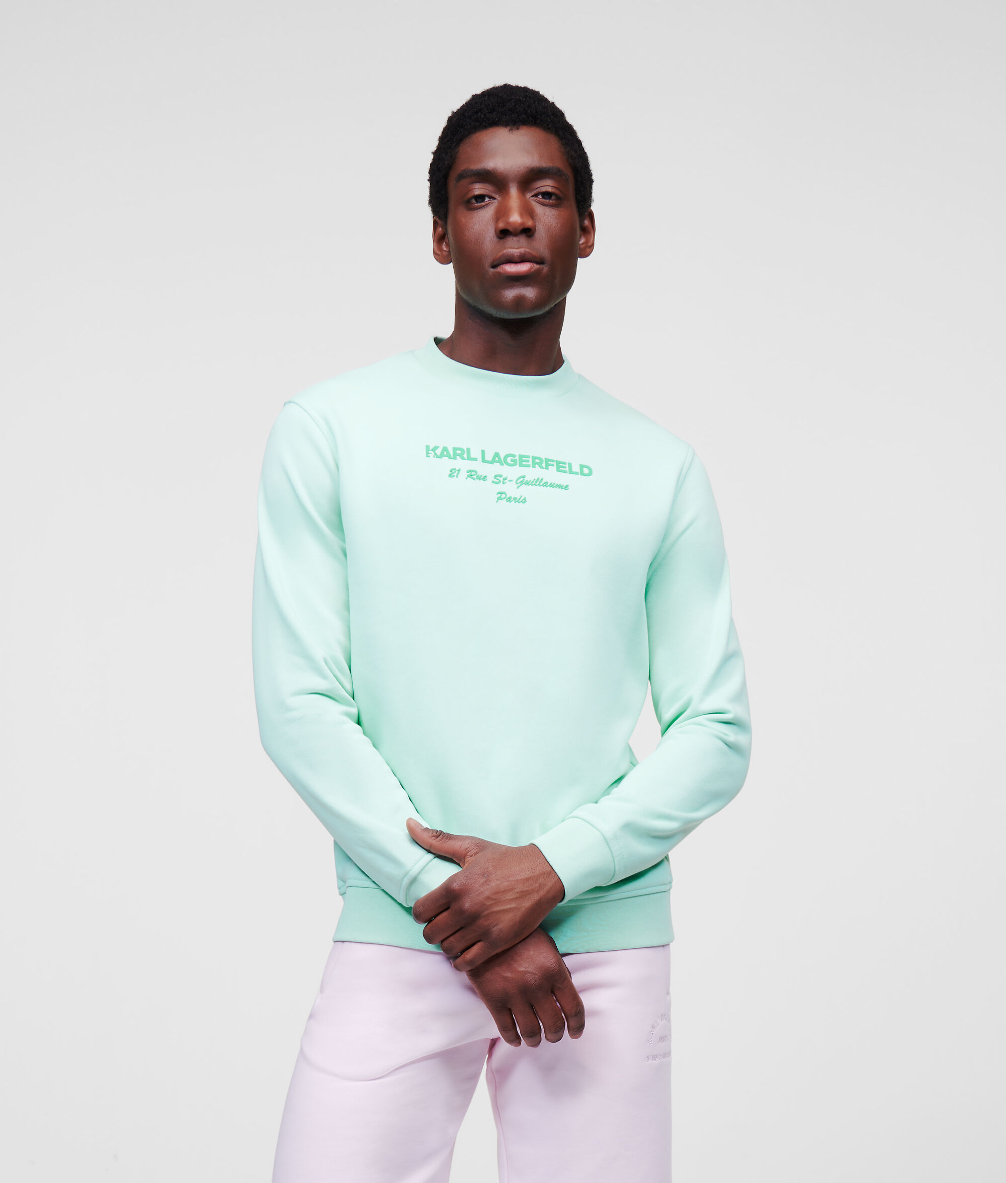 Sweat-shirt à logo ton sur ton