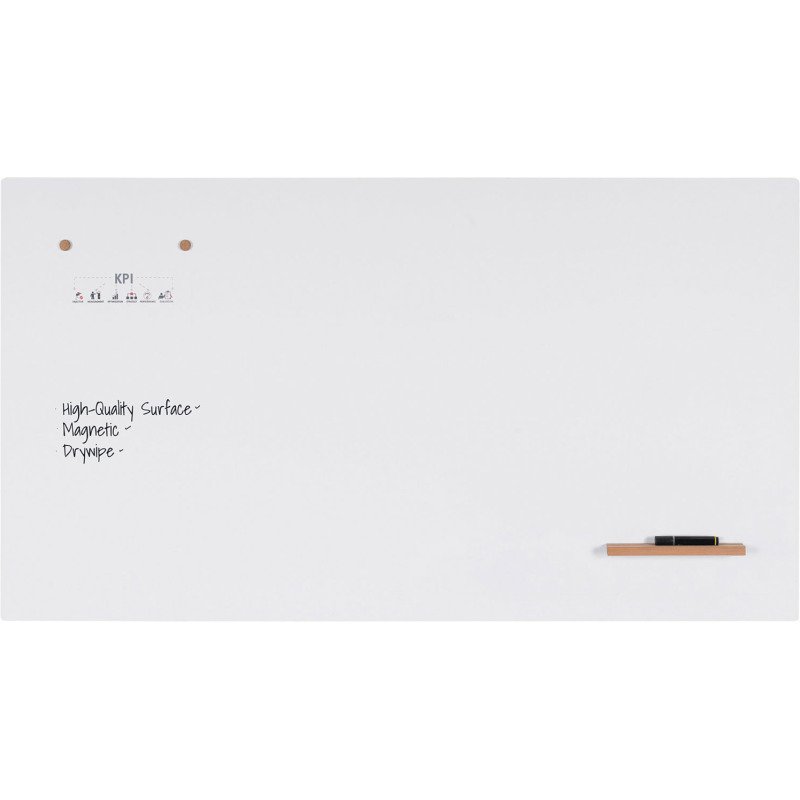 Tableau blanc sans cadre laqué Loop 180 x 100 cm Bi-Office