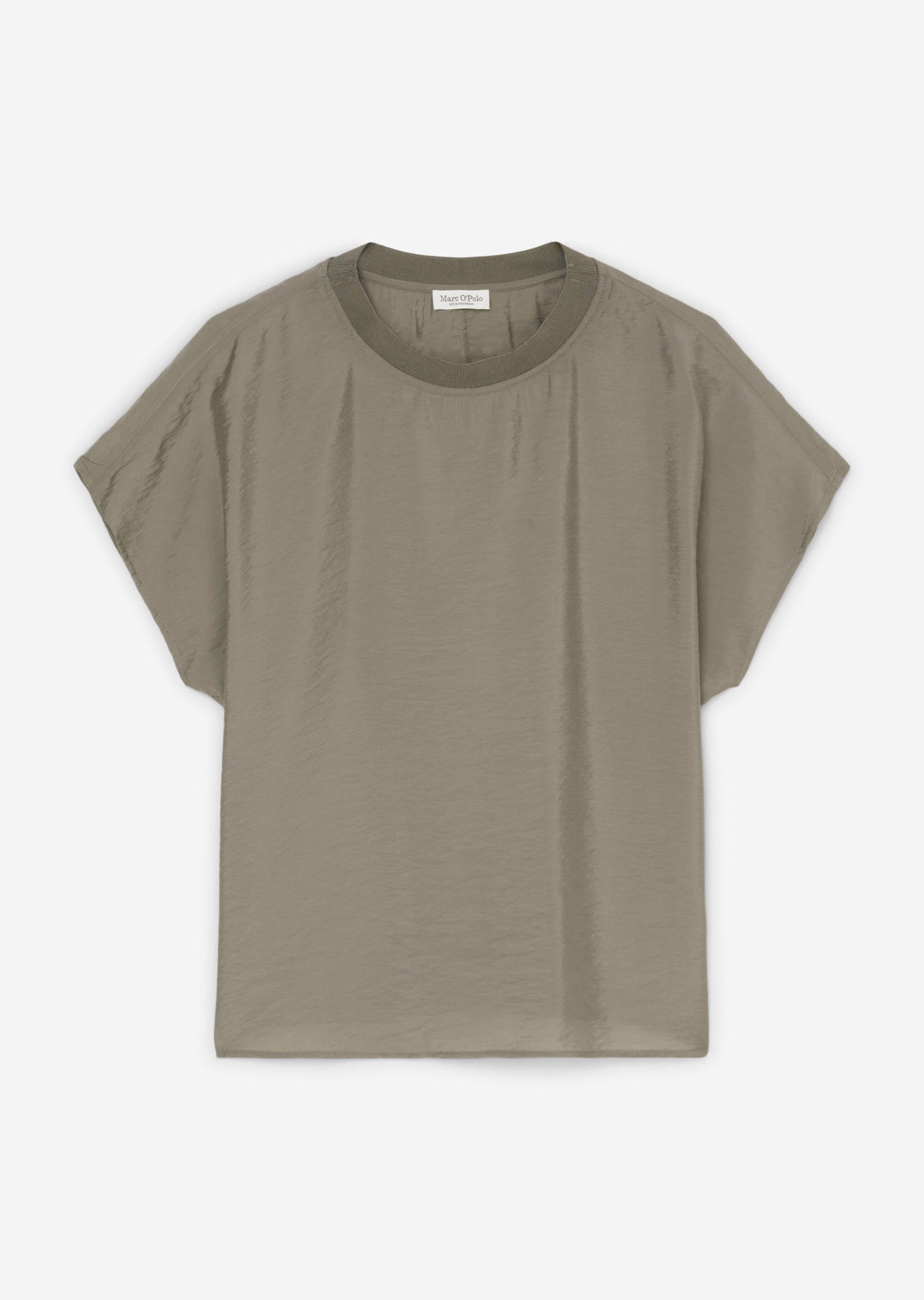 Blusenshirt regularaus Viskose-Mix-Crinkle