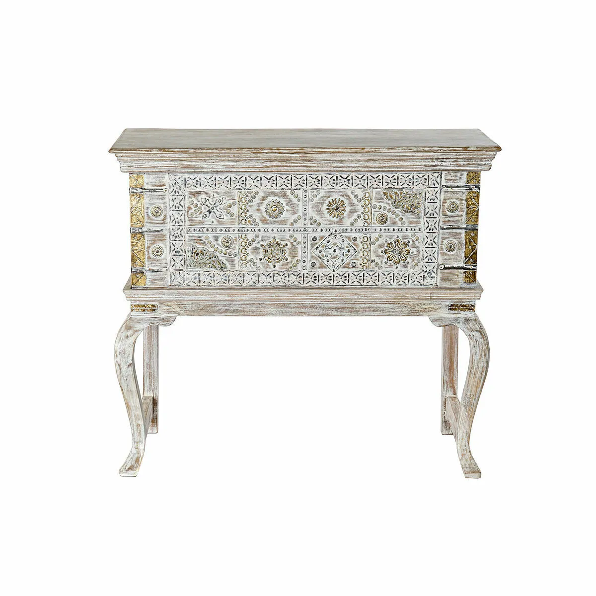 DKD Home Decor Coffre Pied