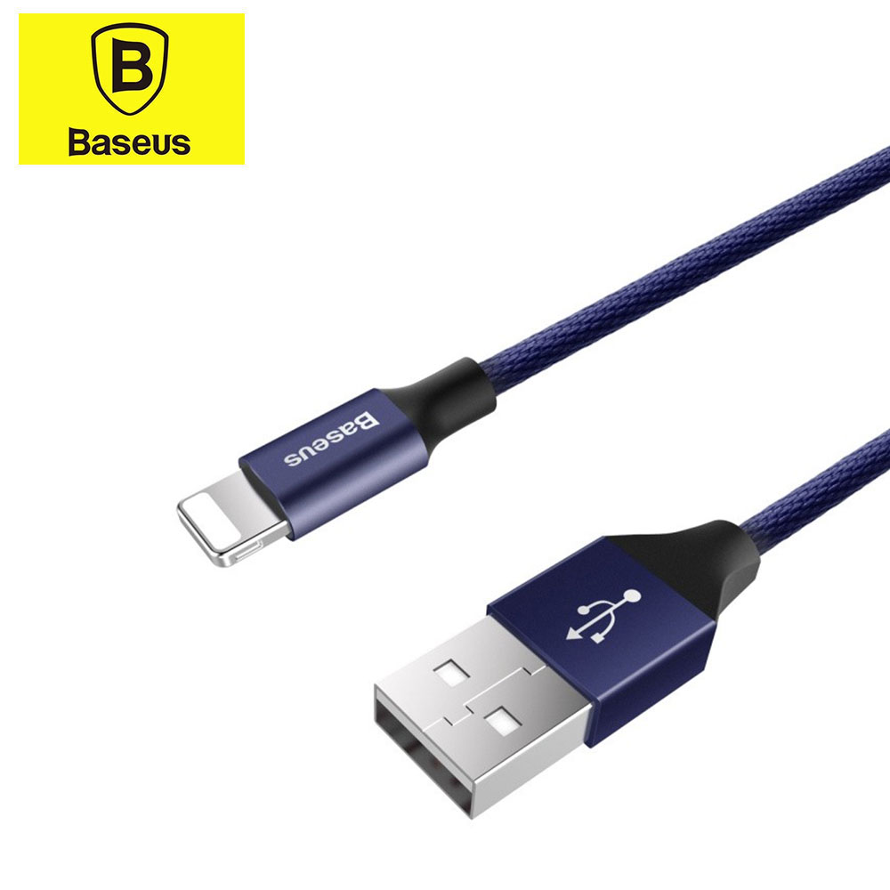 (1.2m) Yiven Lightning USB Ladekabel Datenkabel - Dunkelblau