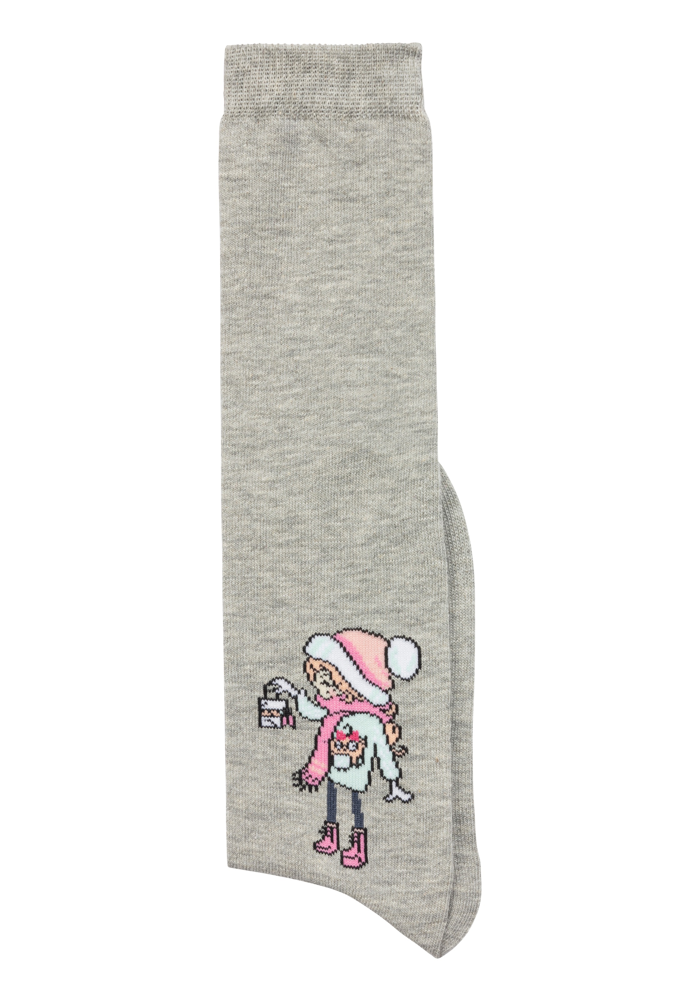 H.I.S Kniestrümpfe Packung, 5 Stk. tlg. mit eingestricktem Motiv
