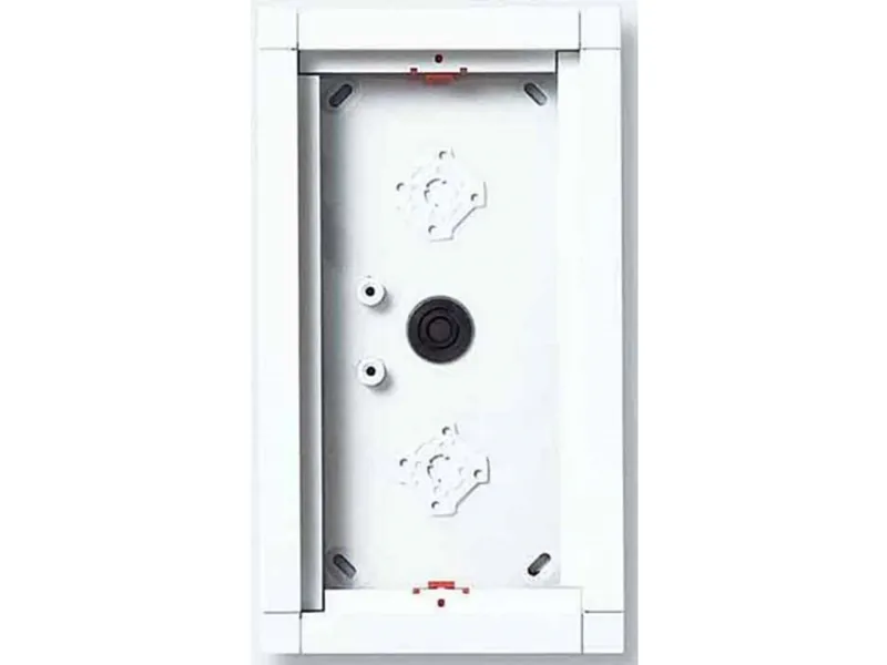 Siedle GA 612-2/1-0 W, Udtræk monteringsboks, Hvid, Siedle, Aluminium, Overflade, 132 mm
