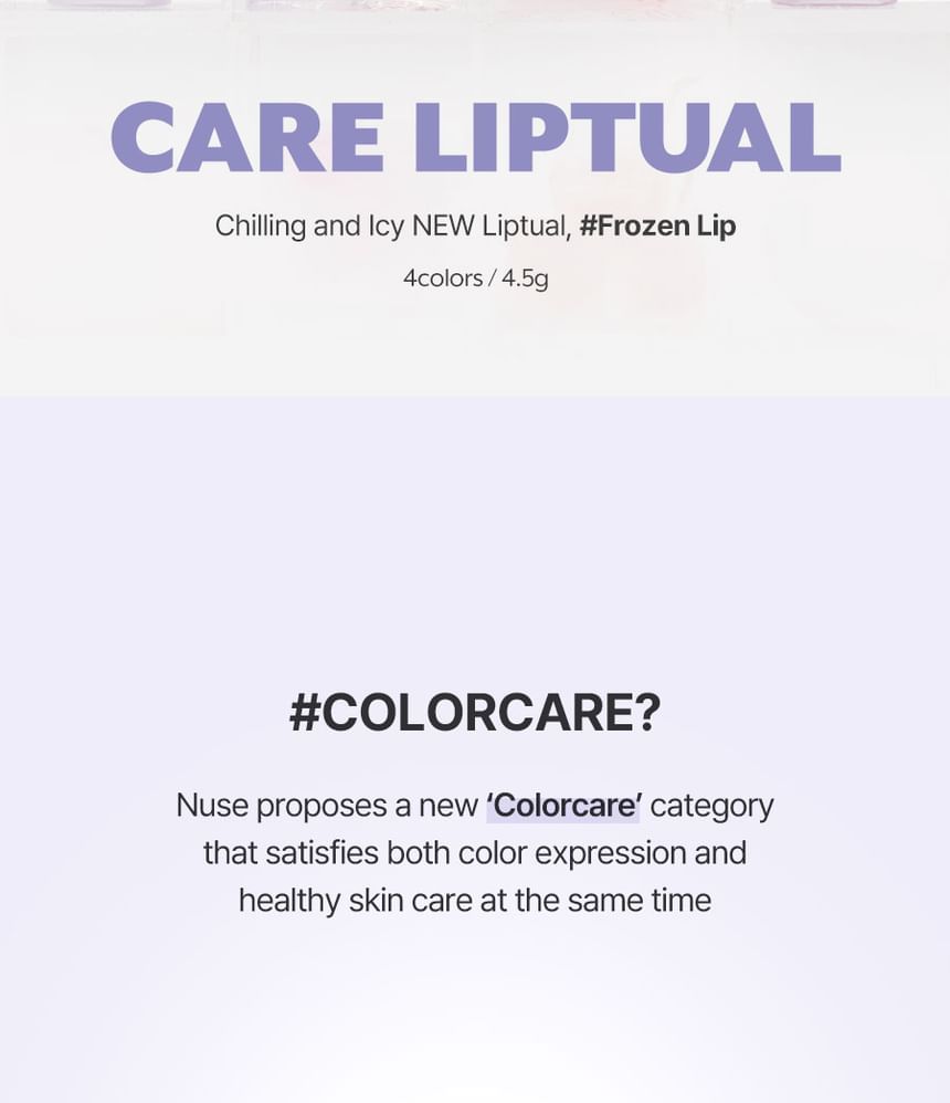 nuse - Care Liptual Coolower Collectie - 4 Kleuren