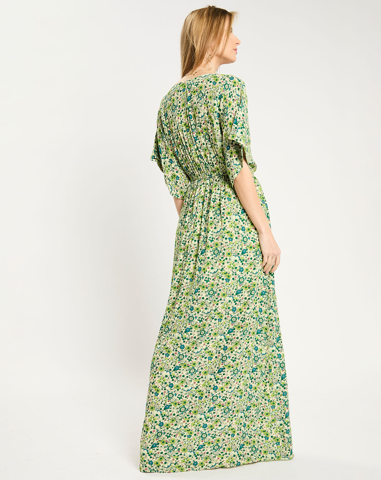 Scotch & Soda Robe longue Kimono verte