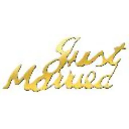 Confetti - Just Married, metallic gold