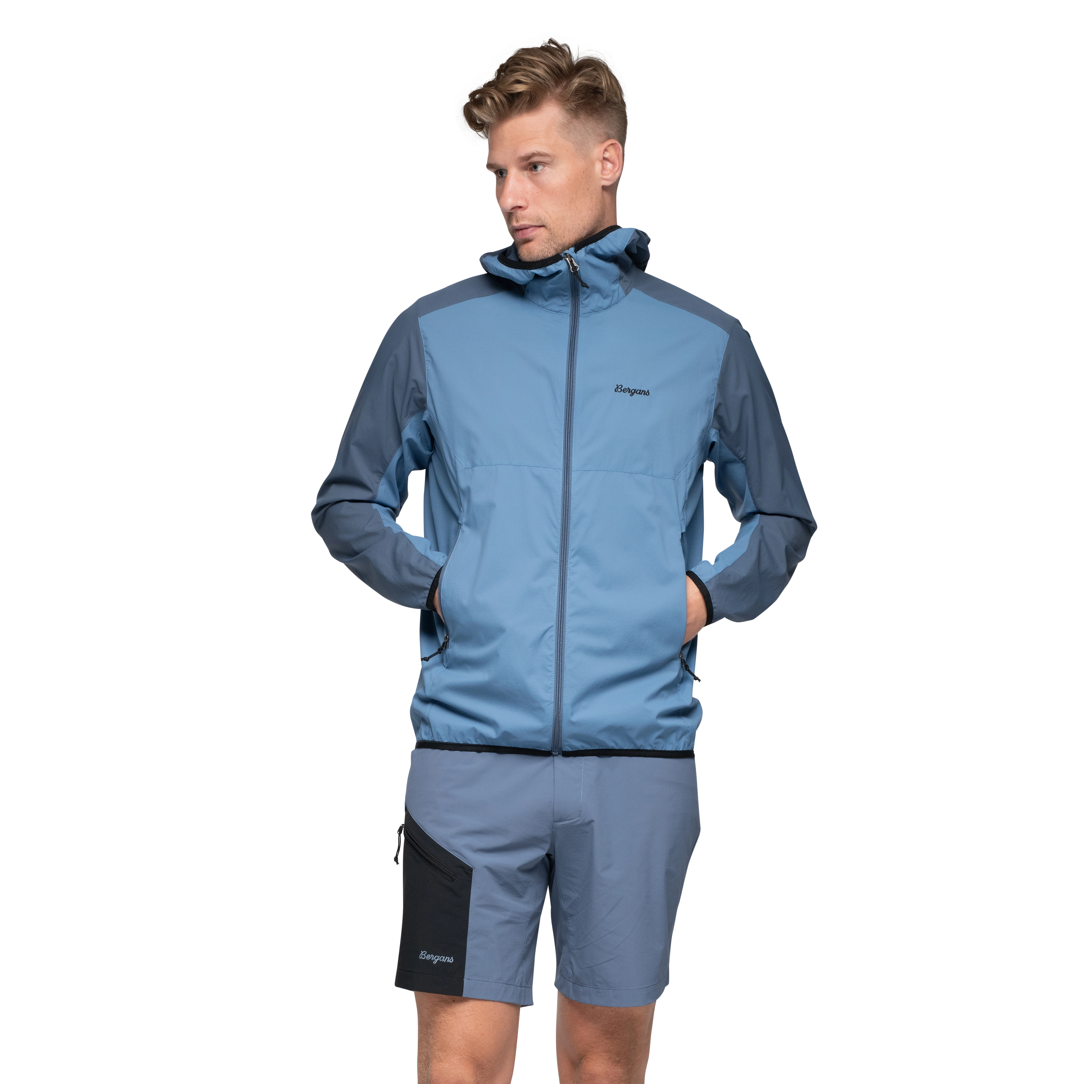 Vaagaa Windbreaker Jacket Men Blue Moon / Granite Blue