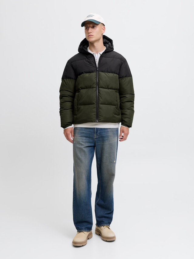 Jack & Jones Steppjacke »JJMAZE PUFFER HOOD« mit Kapuze