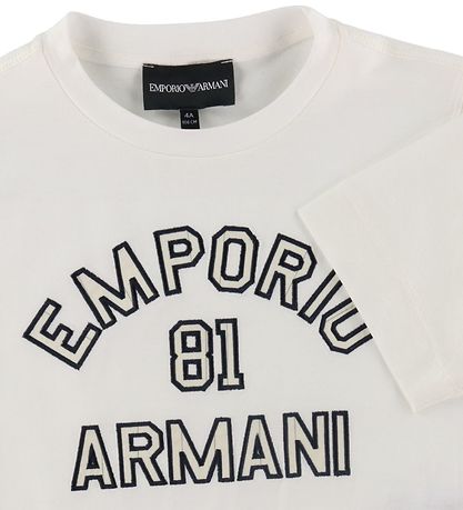 Emporio Armani T-Shirt - Weiß m. Navy