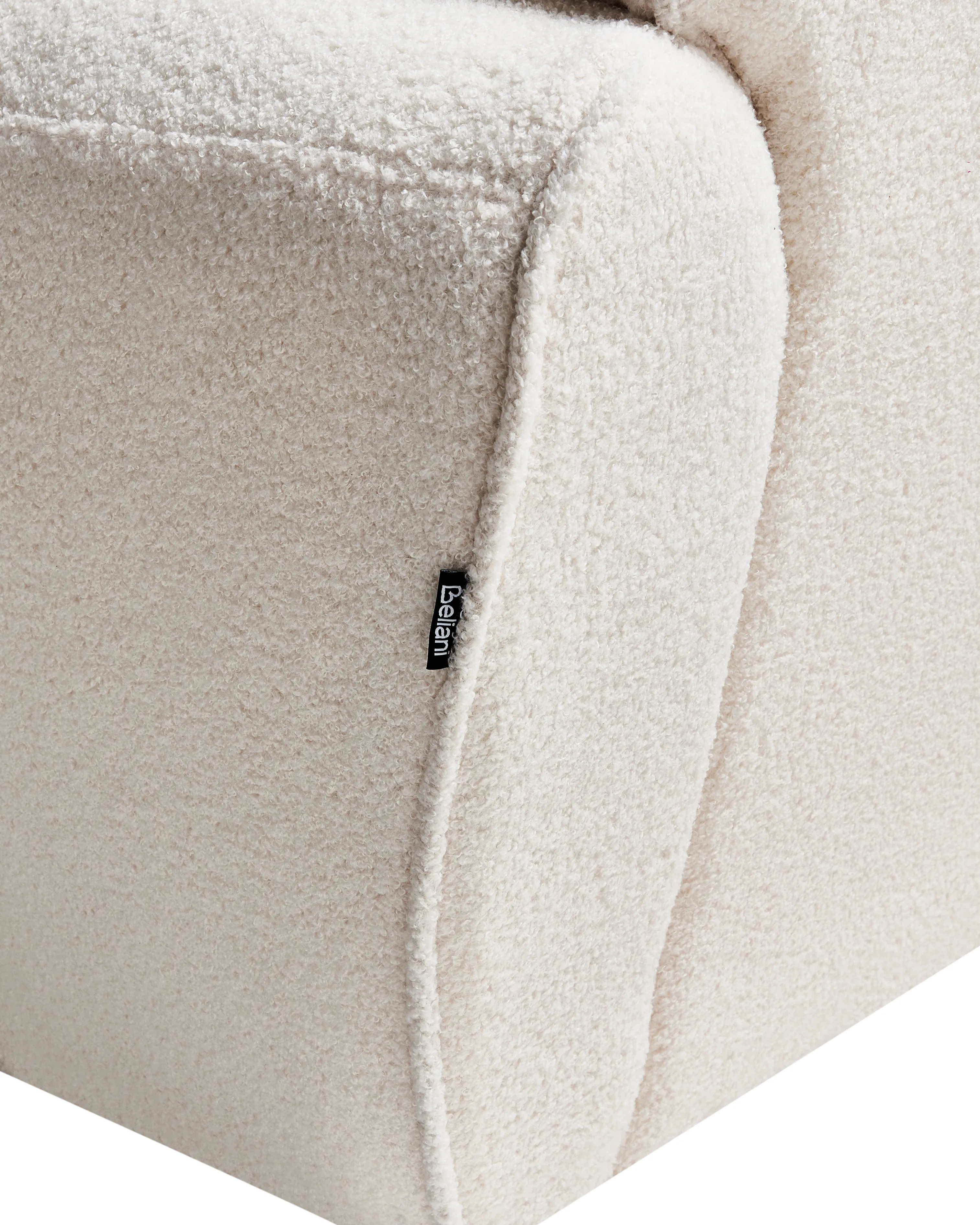 Fauteuil ELLEDE Bouclé Lichtbeige