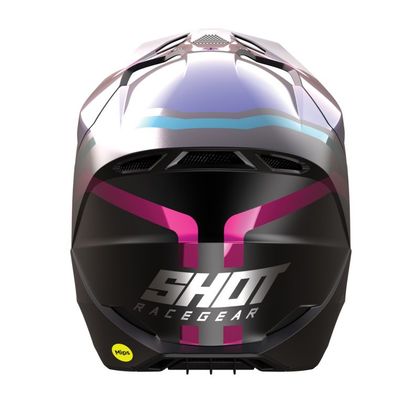 Casque cross Shot RACE - SKY - CHROME 2024 - Violet