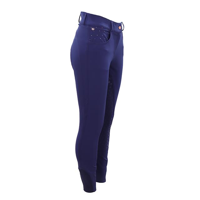 Paardrijbroek La Valencio LVWhistle Full Grip Donkerblauw