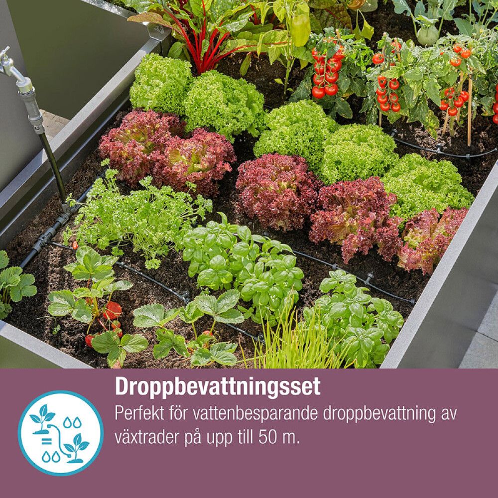 STARTSETT GARDENA MICRO-DRIP-SYSTEM DRYPPSLANGE FOR BUSKER 5
