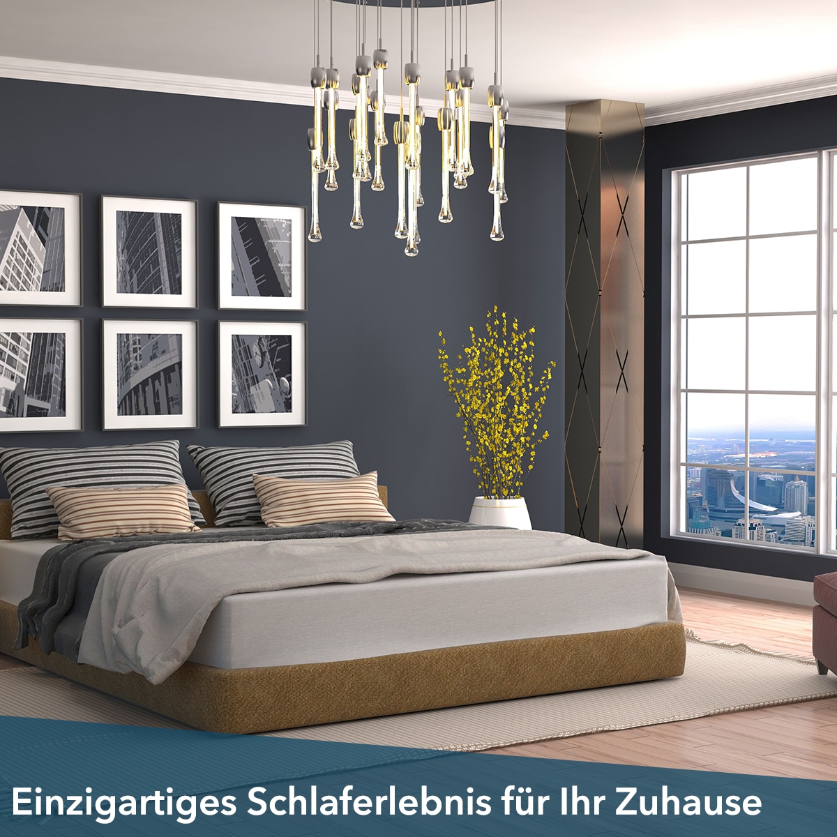 DI QUATTRO Komfortschaummatratze »Matratze Airy Form Luxus, Matratze in 90x200 cm und weiteren Grössen« 29 cm hoch 1 Stk. tlg. Die Matratze, die atmet. Extra hoch und komfortabel, Schnäppchenpreis