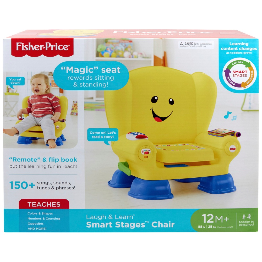 Fisher-Price Lachen & Lernen Smart Stages Aktivitätsspielzeug-Stuhl Gelb
