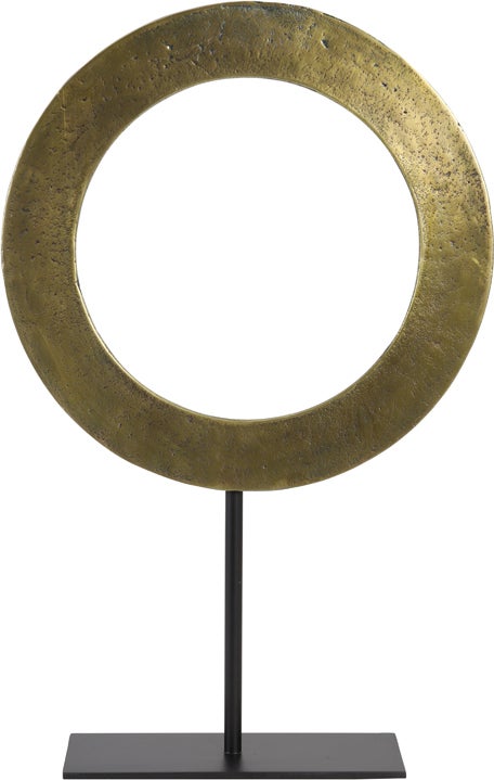 Light & Living beeld op voet Waiwo goud D 35 H 56 cm