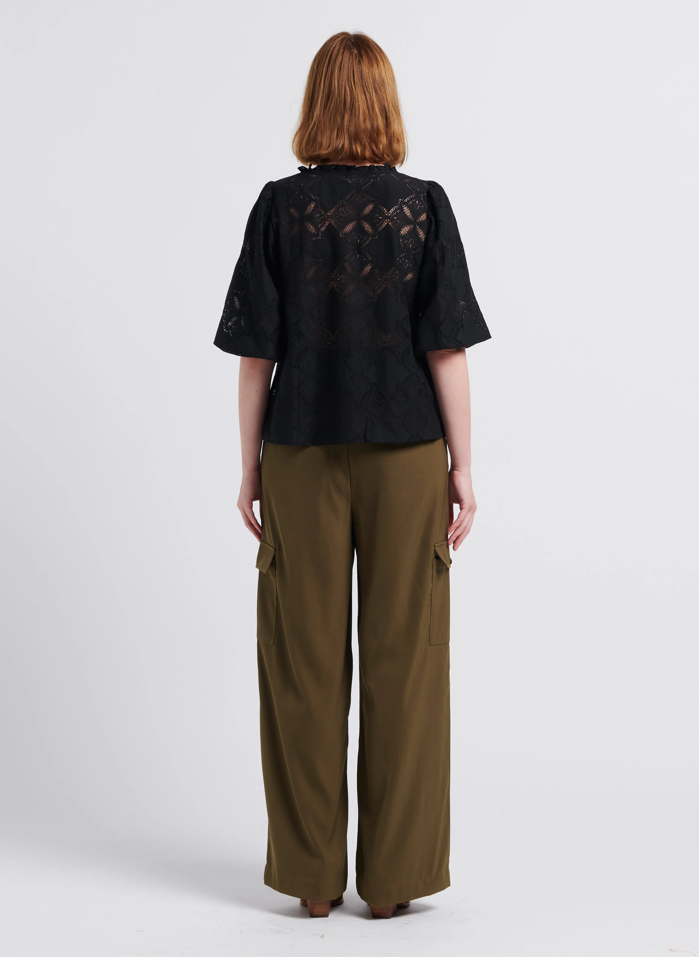 WINNIE MIA - Pantalon cargo fluide| Kaki