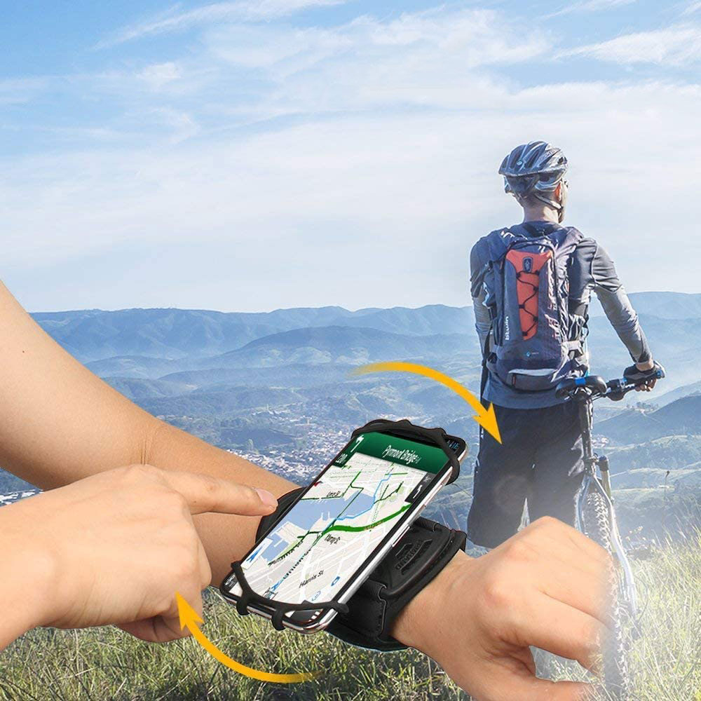 Universal Handgelenk Sportarmband Silikon Halterung 360-Grad Drehfunktion (4