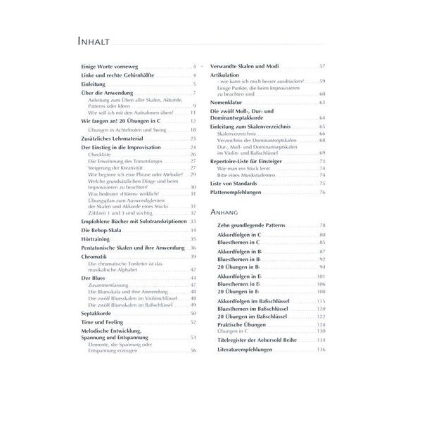 Advance Music Aebersold Jazz Improvisation deutsch